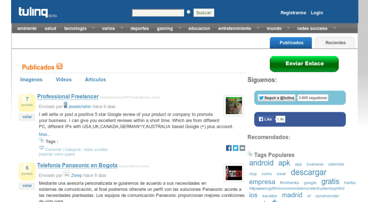 agregadores sociales - Tulinkq.com