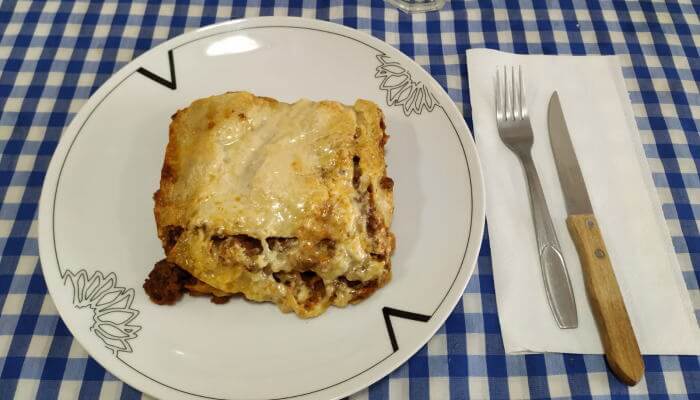 Lasaña bolognesa
